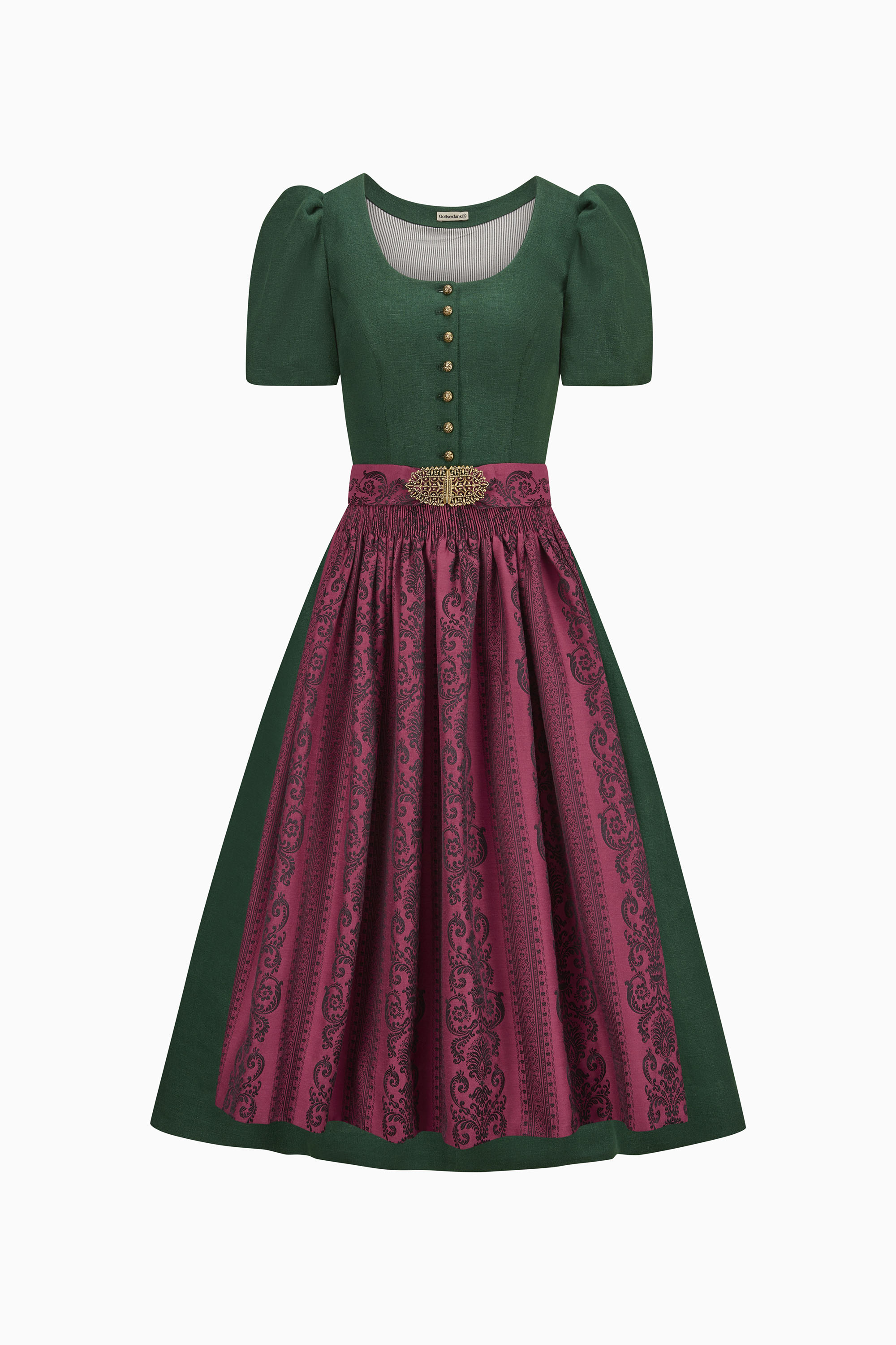 gottseidank-dirndl-margret-dirndl-mit-puffarm-und-faltenrock image 5