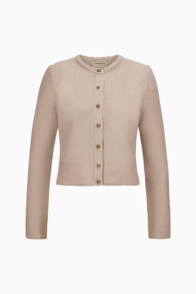 gottseidank-damenstrickjacke-mirl-stehkragen-und-puffarm image 1