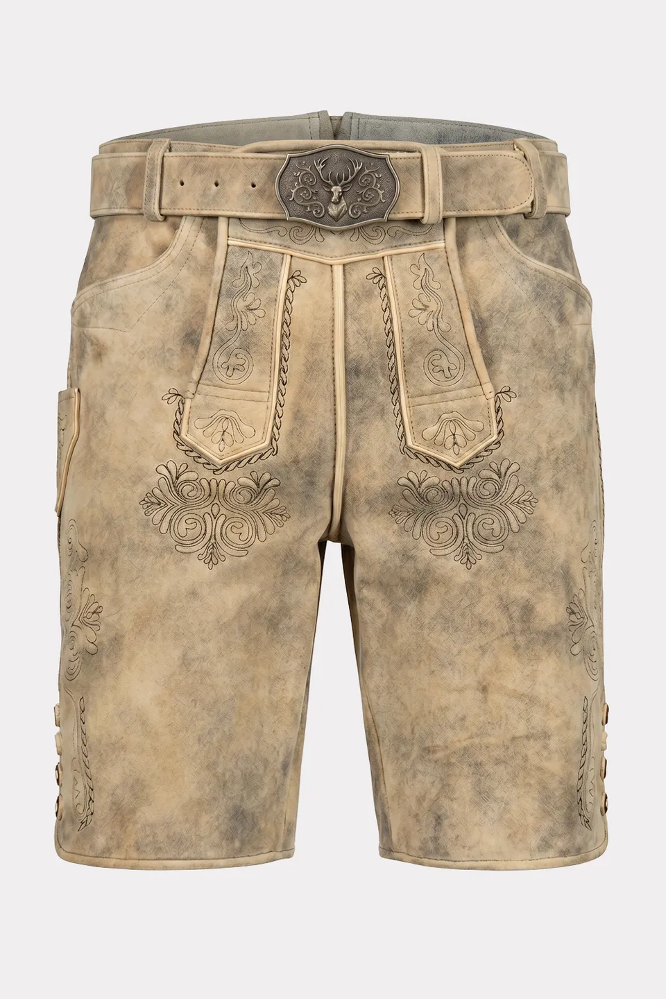 felicitas-herren-lederhose-louis-kurz-echtleder-mit-stickerei image 1
