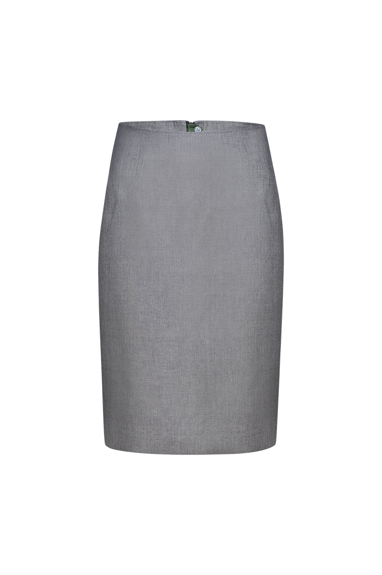 g-ssl-festlicher-bleistiftrock-aus-leinen-grau-schwarz image 1