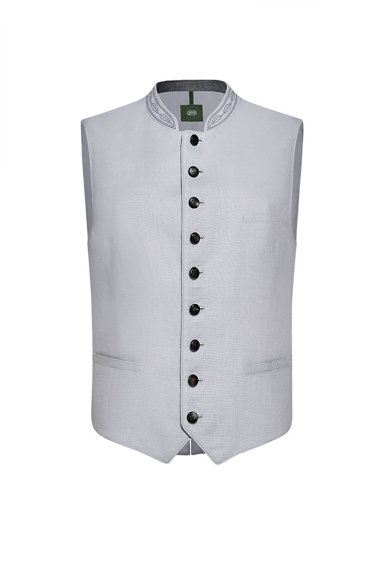 g-ssl-klassiker-leinen-gilet-grau-schwarz-herren image 1