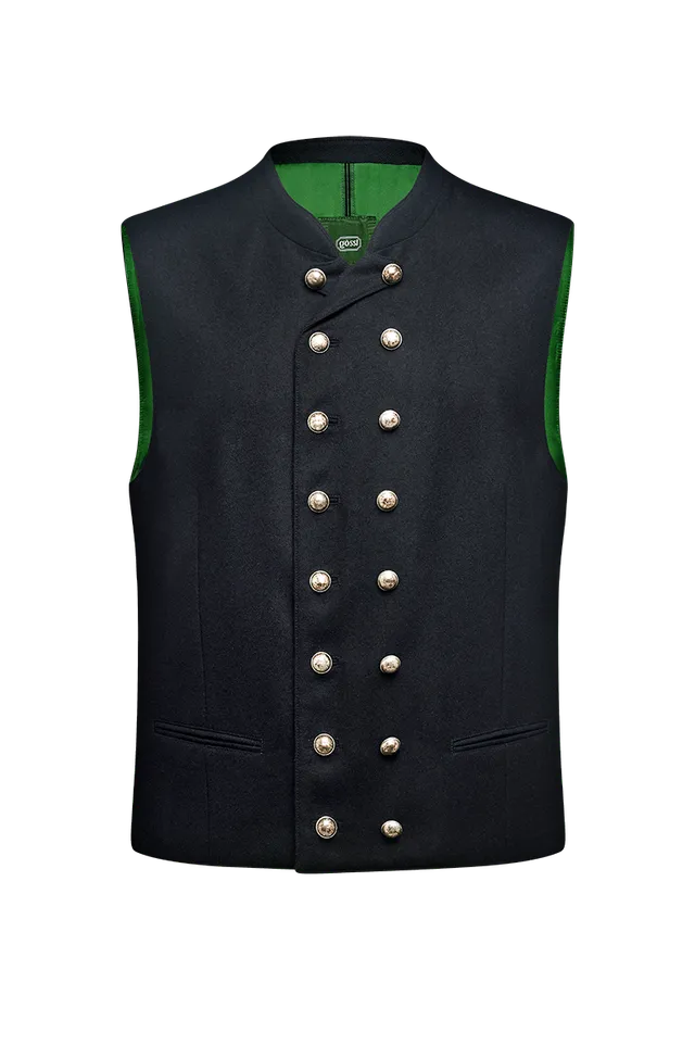 g-ssl-doppelreiher-gilet-aus-loden-grau-schwarz-herren image 1