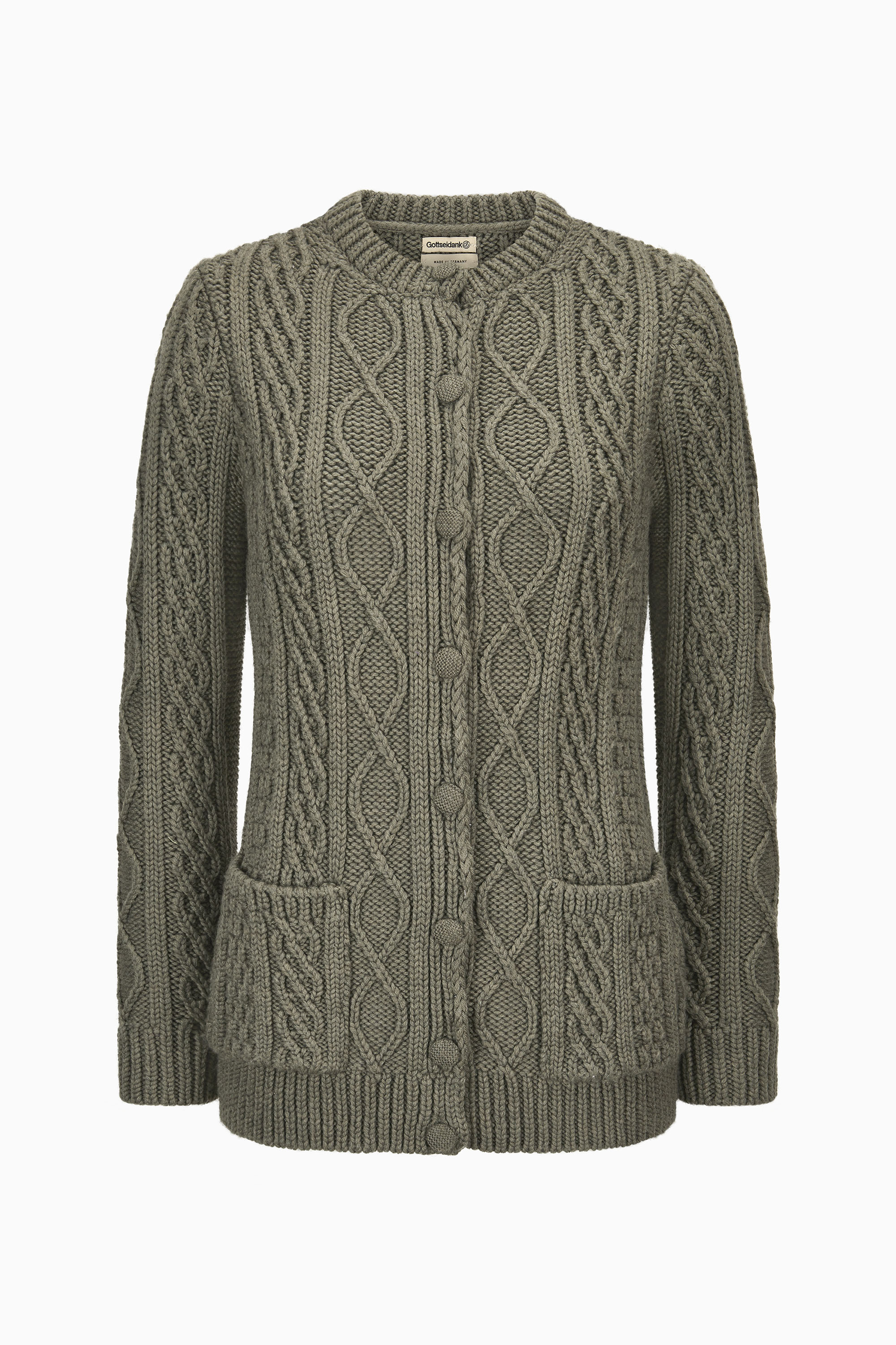 gottseidank-damenstrickjacke-ren-e-mit-zopfmuster image 1