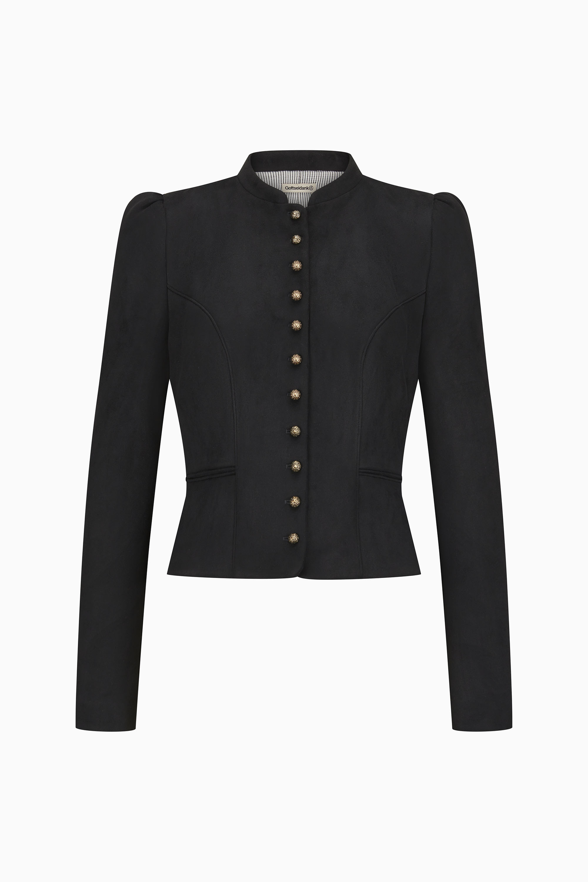 gottseidank-damenmiederjacke-belinda-mit-stehkragen-und-puffarm image 1