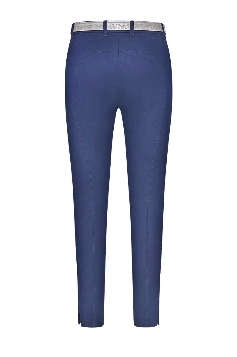 g-ssl-stiefelhose-elastische-baumwolle-samtstreifen-blau image 2