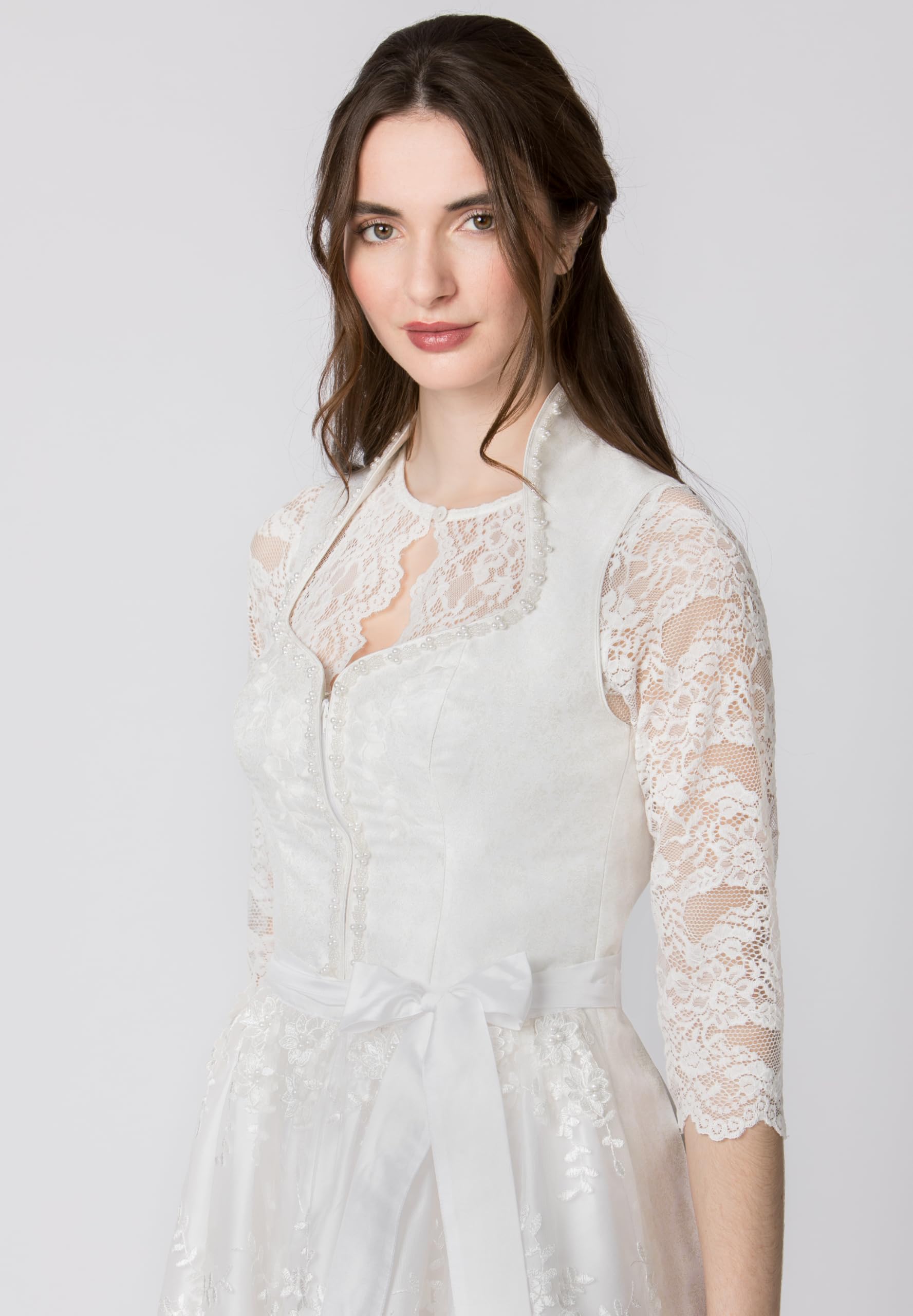 bergfeuer-damen-josefina-midi-dirndl-creme-mit-spitzensch-rze image 2