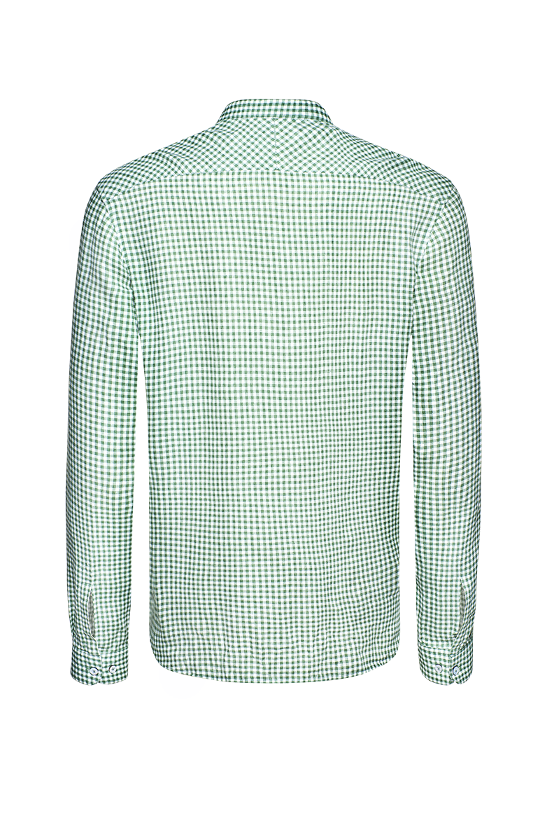 g-ssl-leichte-pfoad-gr-n-wei-herren-hemd-stehkragen image 2