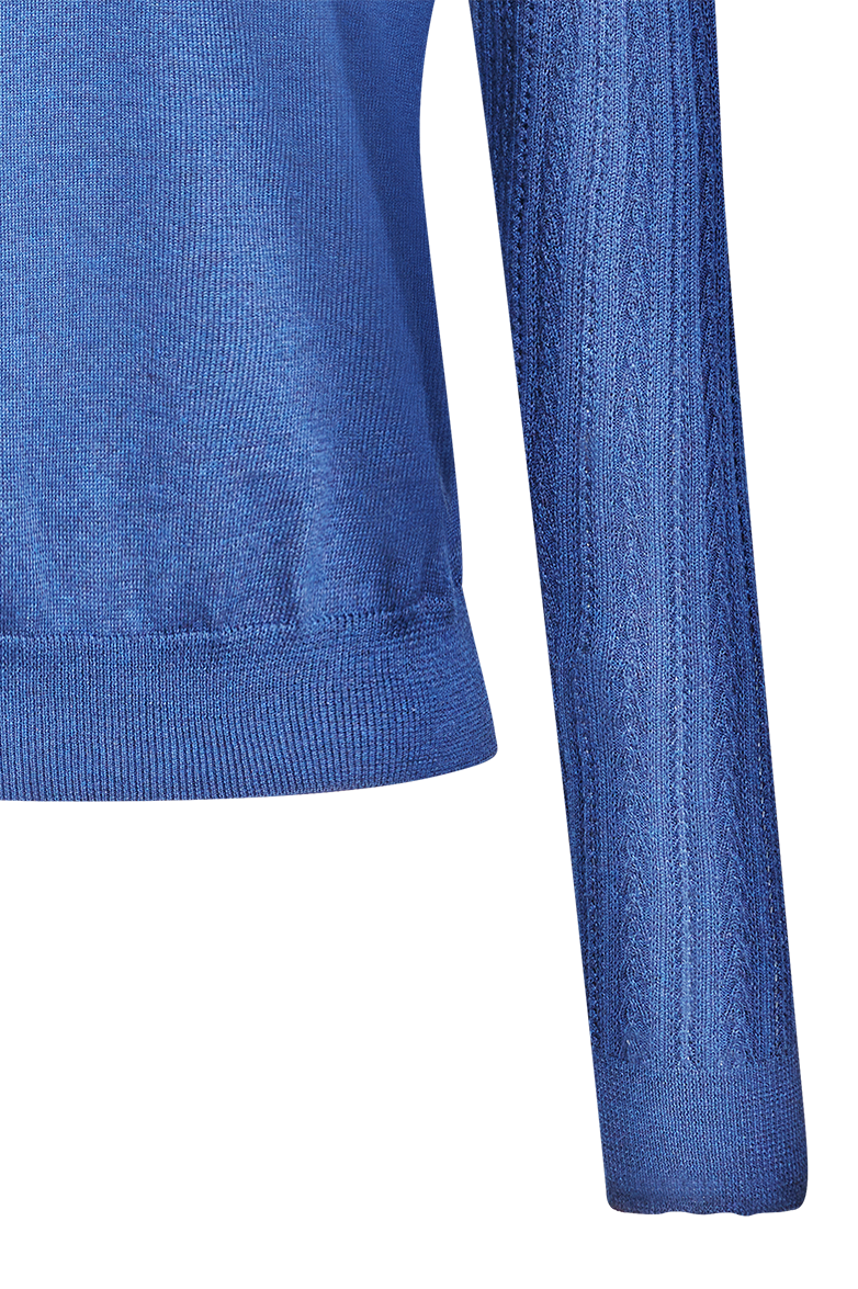 g-ssl-strickjacke-blau-mit-ajour-und-glockenmuster-perlmutt image 6
