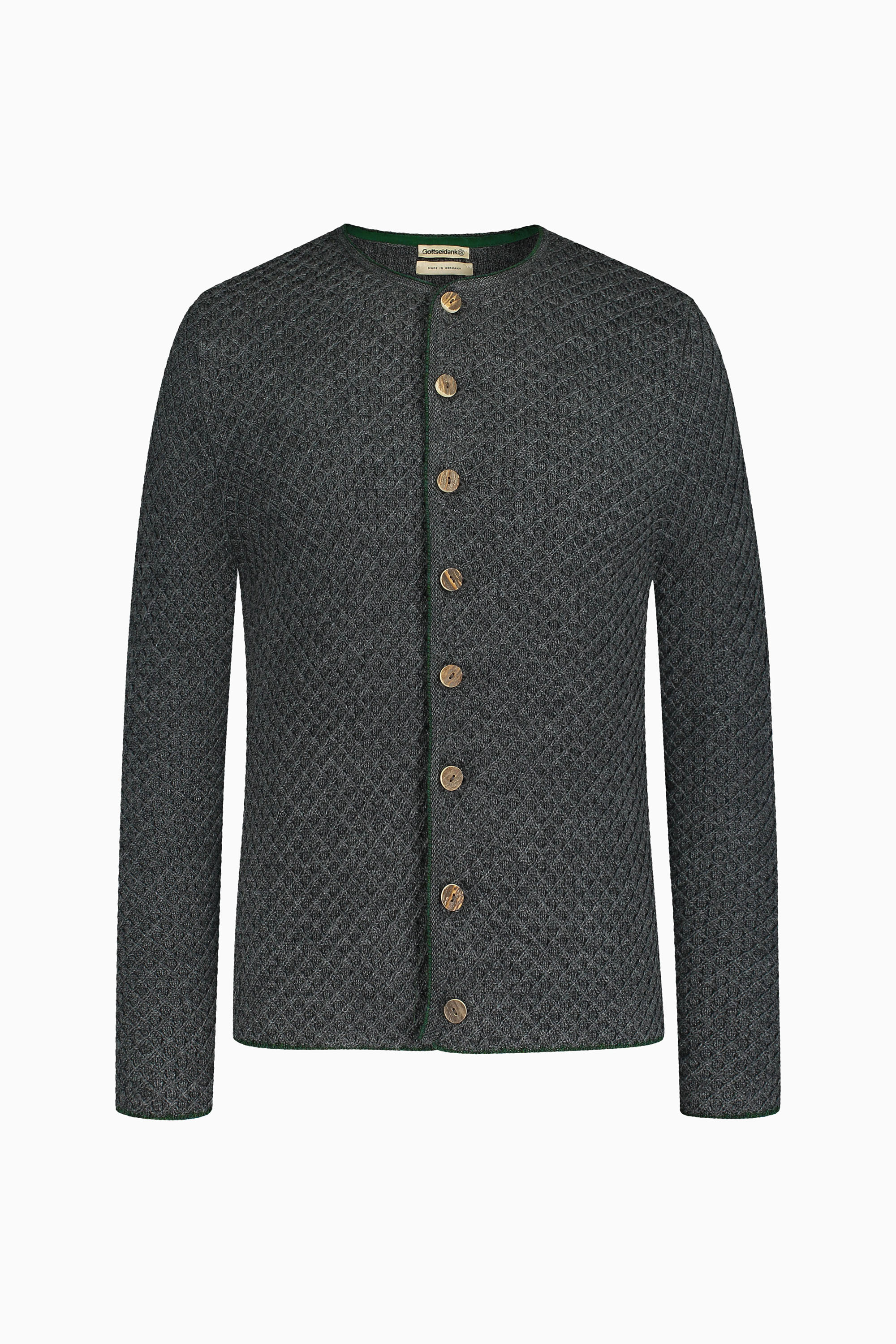 gottseidank-herrenstrickjacke-xaver-wollstrickjacke-mit-waffelmuster-2 image 1
