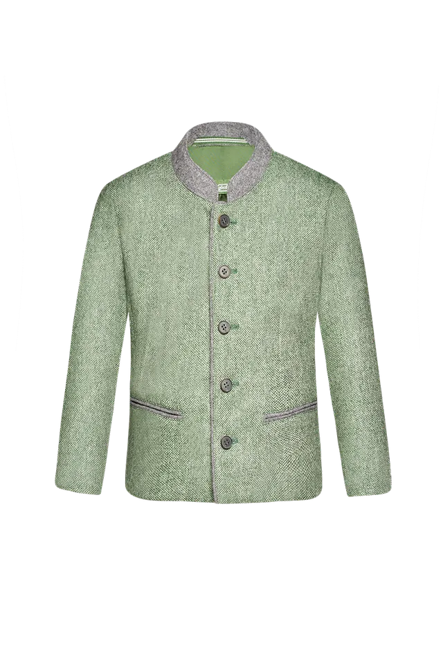 g-ssl-melange-jacke-f-r-buben-gr-n-schurwolle image 1
