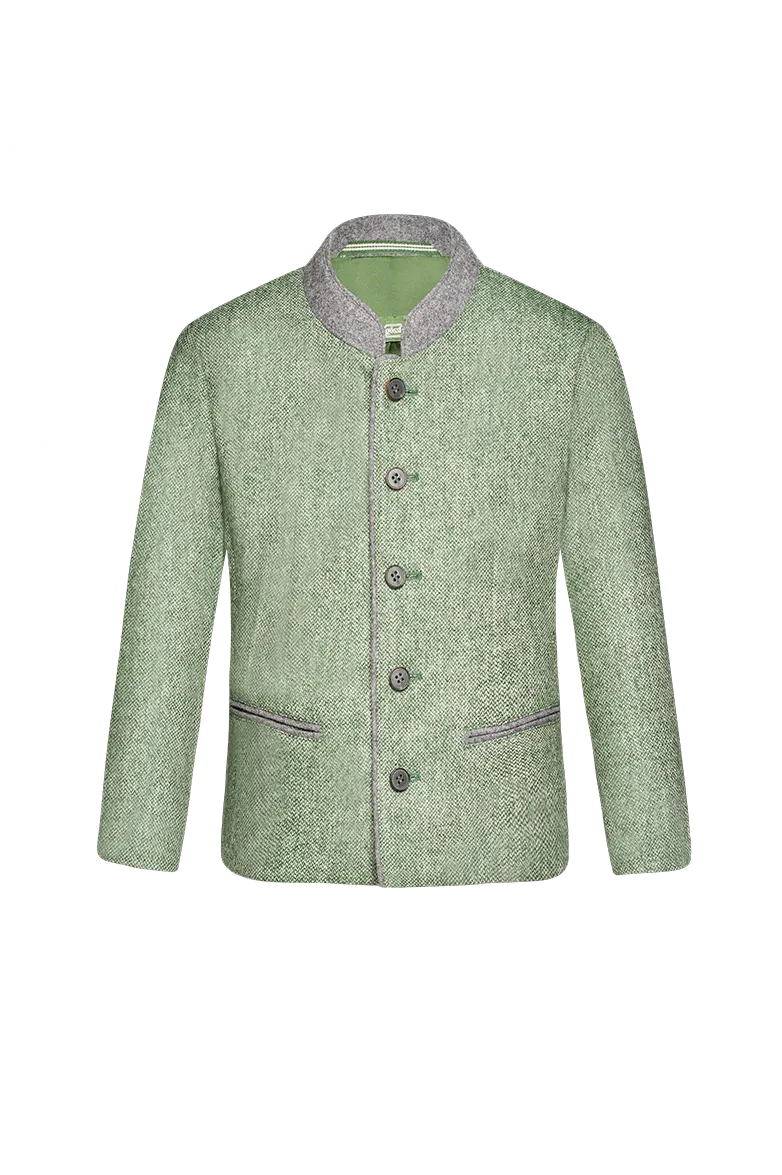 g-ssl-melange-jacke-f-r-buben-gr-n-schurwolle image 1