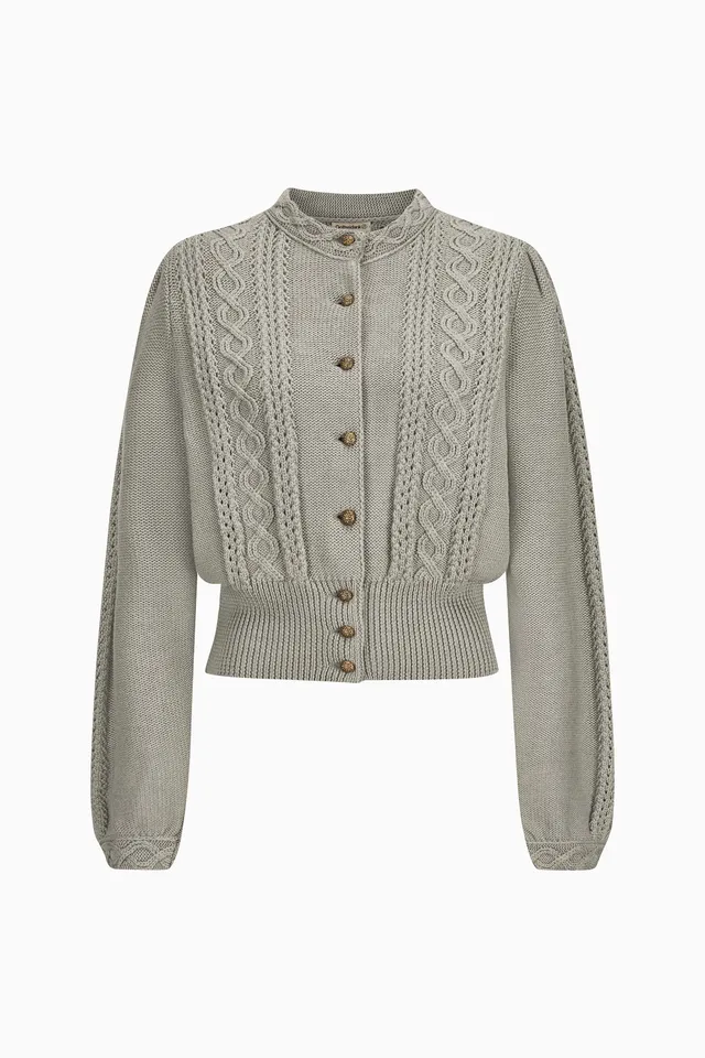 gottseidank-damenstrickjacke-lea-linksstrick-mit-stehkragen-2 image 1