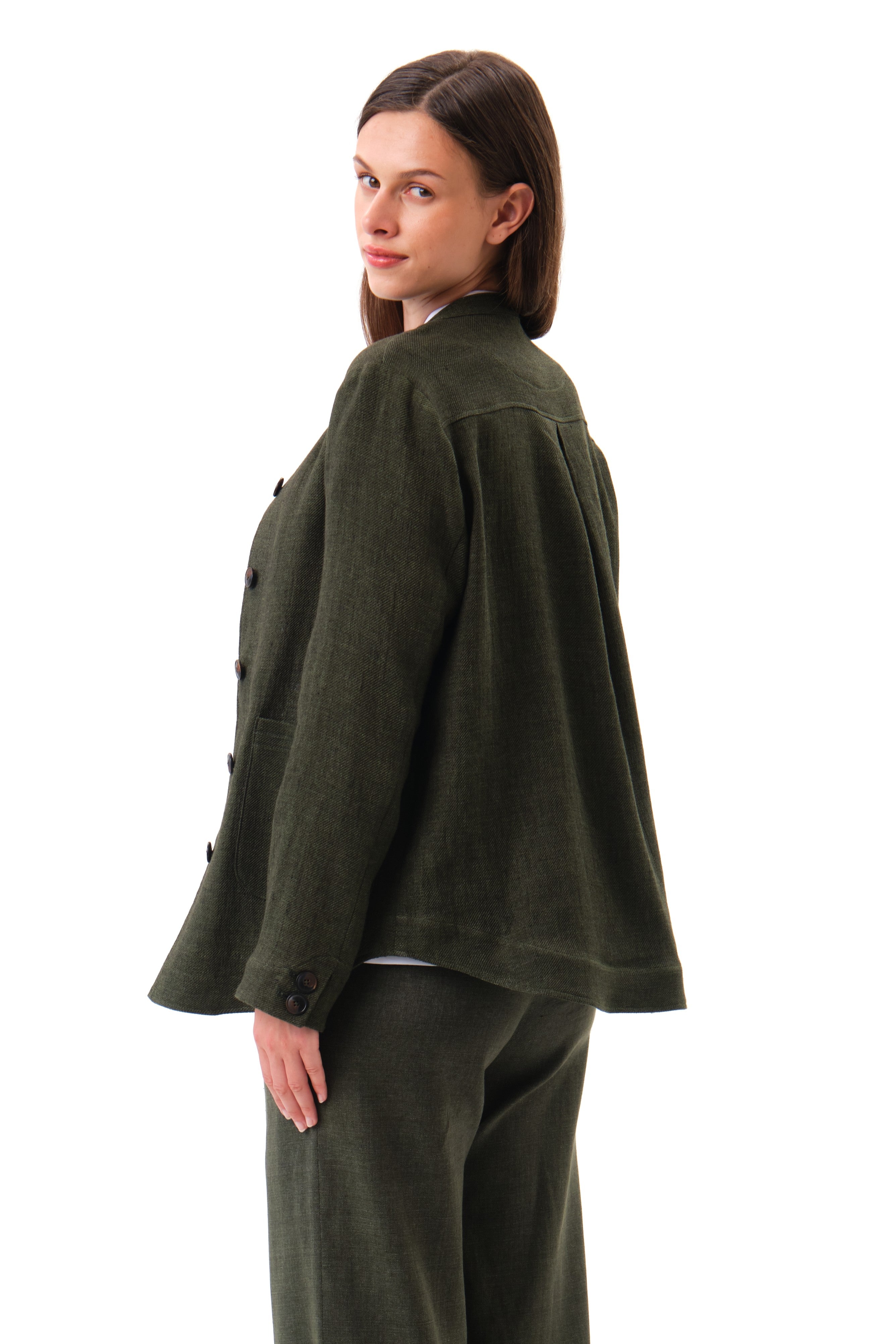felicitas-jacke-jaline-damen-stehkragen-jacke-leinen-stretch image 4