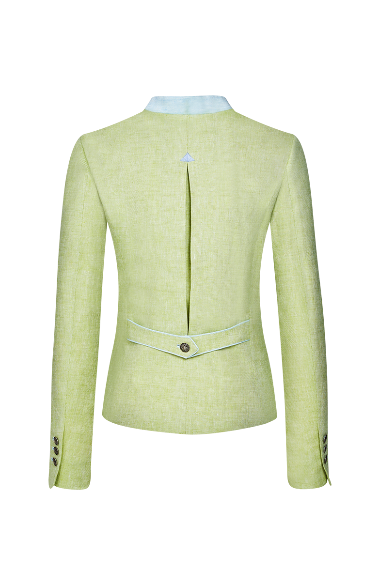 g-ssl-joppe-damen-gr-n-leinenjoppe-mit-kontrast image 2