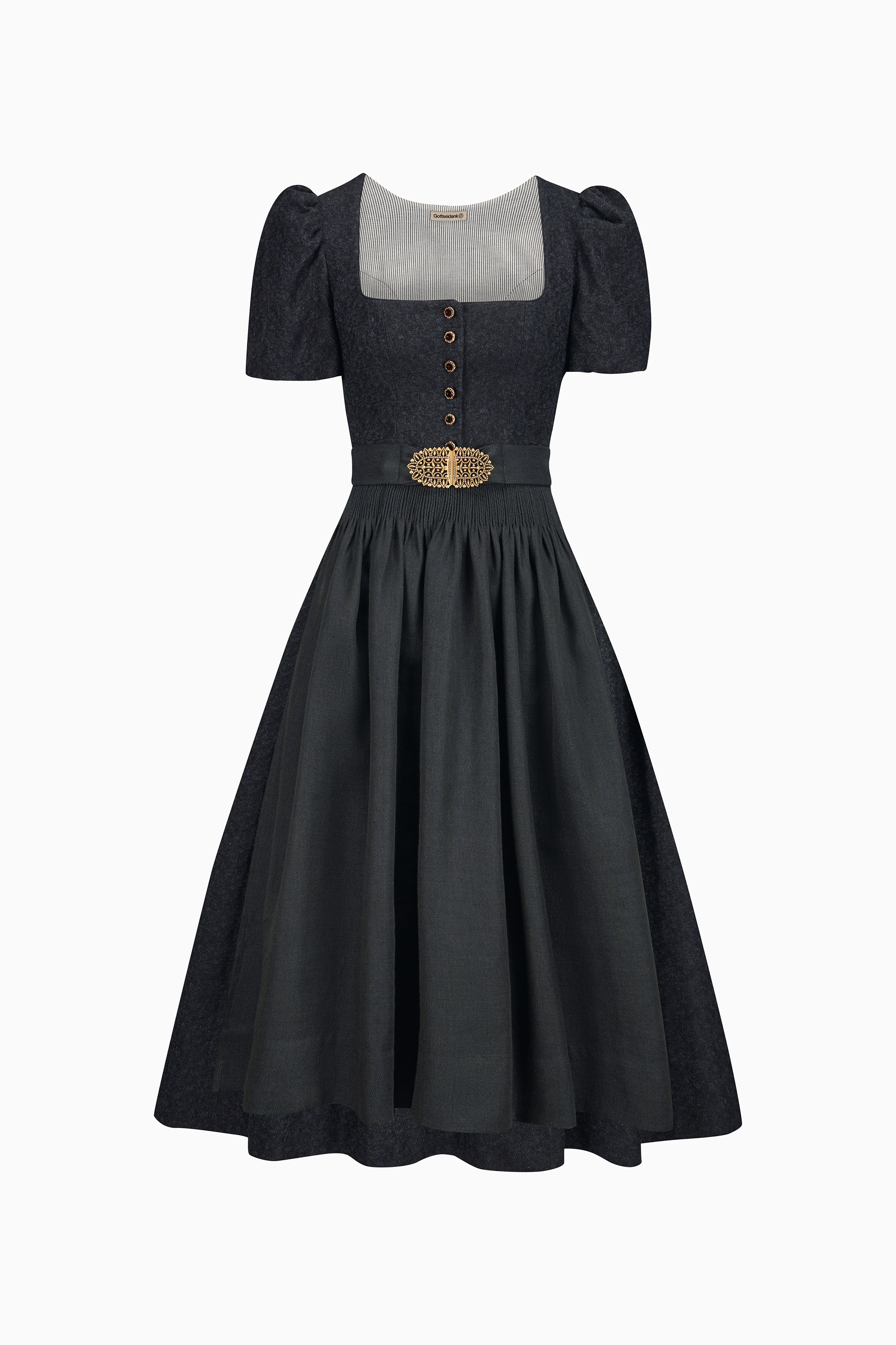 gottseidank-dirndl-laura-mit-geradem-ausschnitt-und-puffarm image 4
