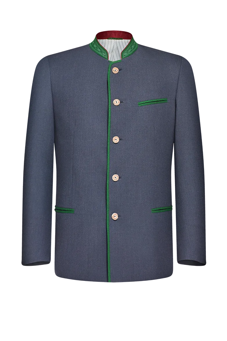 g-ssl-steirische-husar-normalgestellt-trachtenjacke-in-grau-schwarz image 1