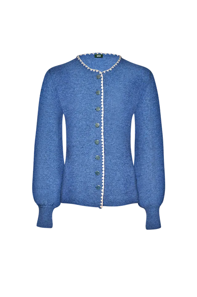 g-ssl-strickjacke-mit-glocken-rmel-damen-merinowolle image 1