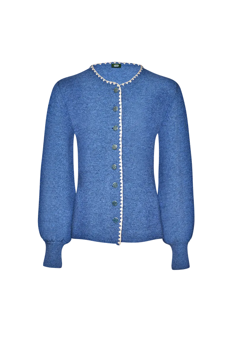 g-ssl-strickjacke-mit-glocken-rmel-damen-merinowolle image 1