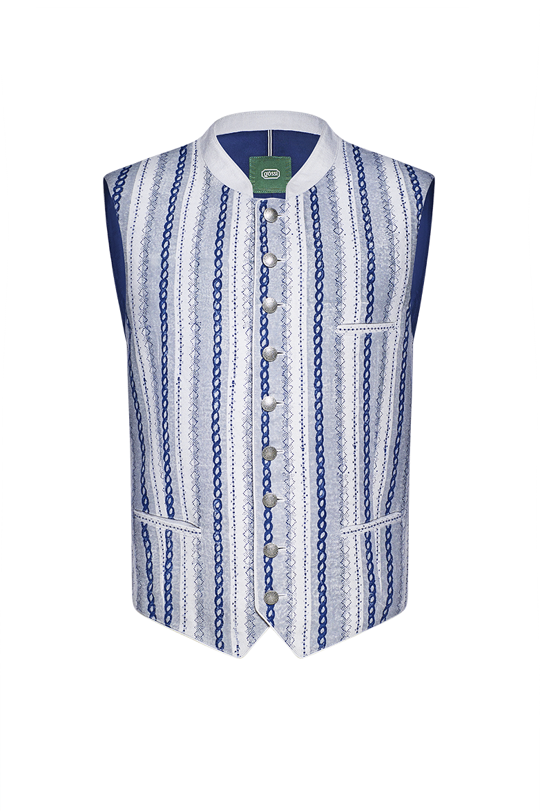 g-ssl-gilet-handdruck-leinen-blaudruck-blau-herren image 1