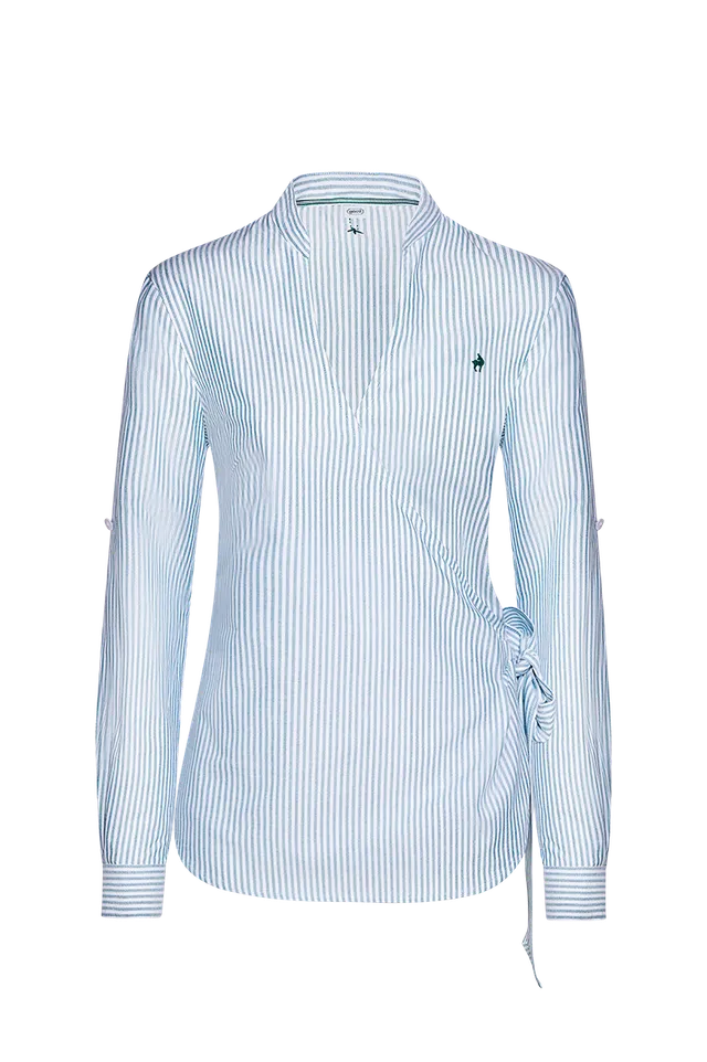 g-ssl-wickelbluse-schwesternstreif-damen-baumwollbluse image 1