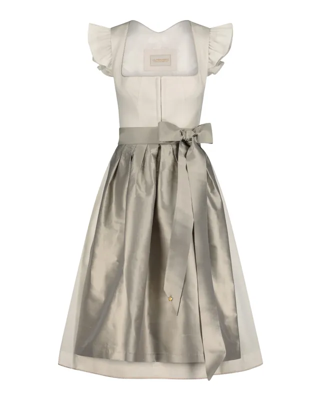 alpenherz-dirndl-jula-hochzeitsdirndl-midi-ecru-mit-abnehmbarem-fl-gelarm image 1