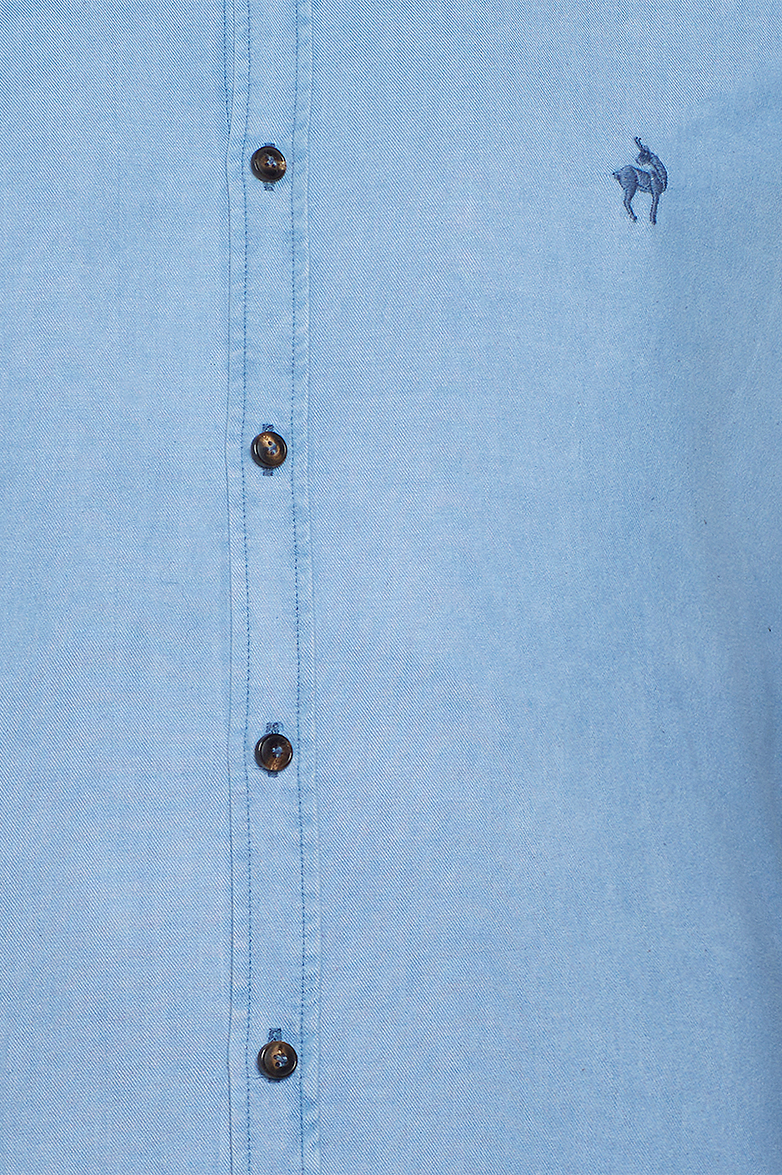 g-ssl-geradlinig-button-down-hemd-baumwolle-blau-herren image 4