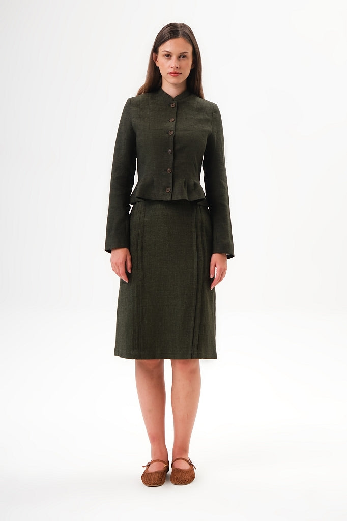 felicitas-damen-jacke-jadelyn-leinenmix-jacke-mit-stehkragen image 2