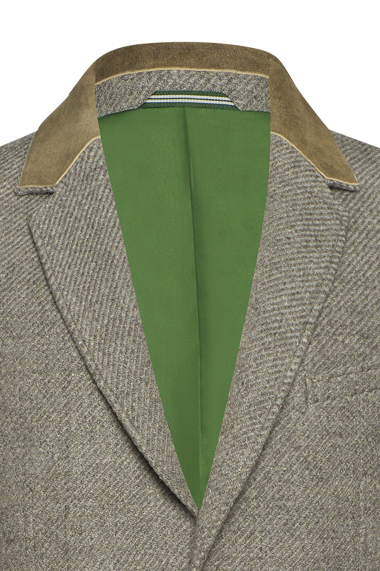g-ssl-tweed-sakko-mit-hirschlederkragen-grau-schwarz image 3