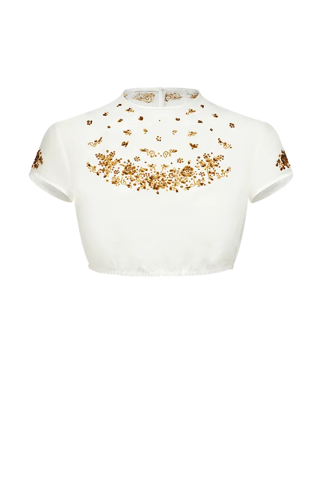 g-ssl-goldbluse-dirndlbluse-kurzarm-mit-perlen-pailletten image 1