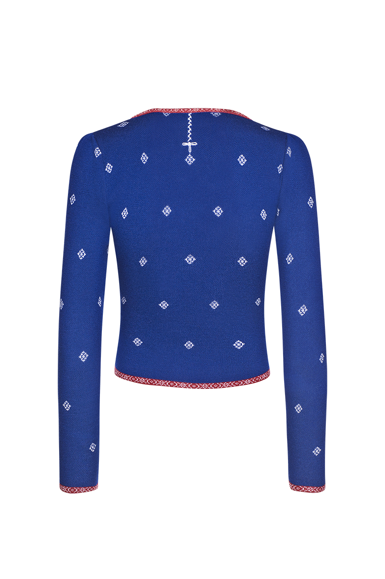 g-ssl-kurze-dirndl-jacke-schurwolle-jacquard-blau image 2