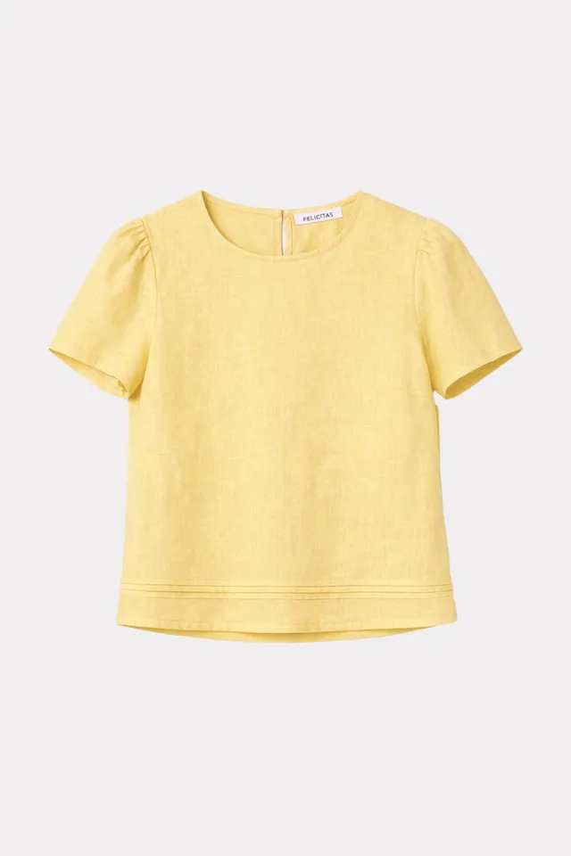 felicitas-damen-bluse-bena-kurzarm-aus-leinen-baumwolle image 1