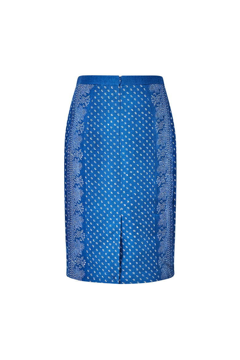 g-ssl-blaudruck-rock-bleistiftrock-blau image 2
