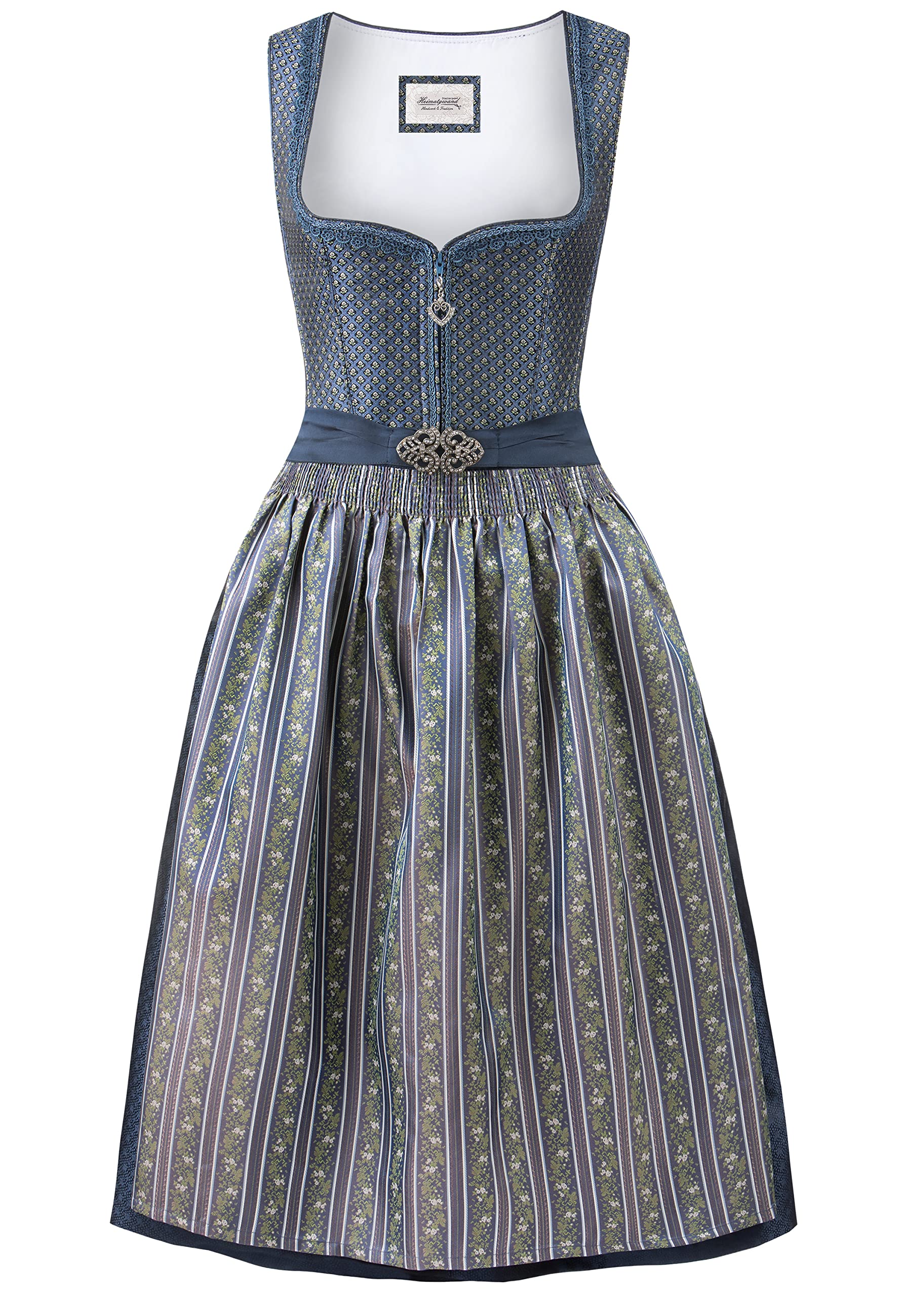 stockerpoint-dirndl-mallaury-damen-blau-jacquard image 1