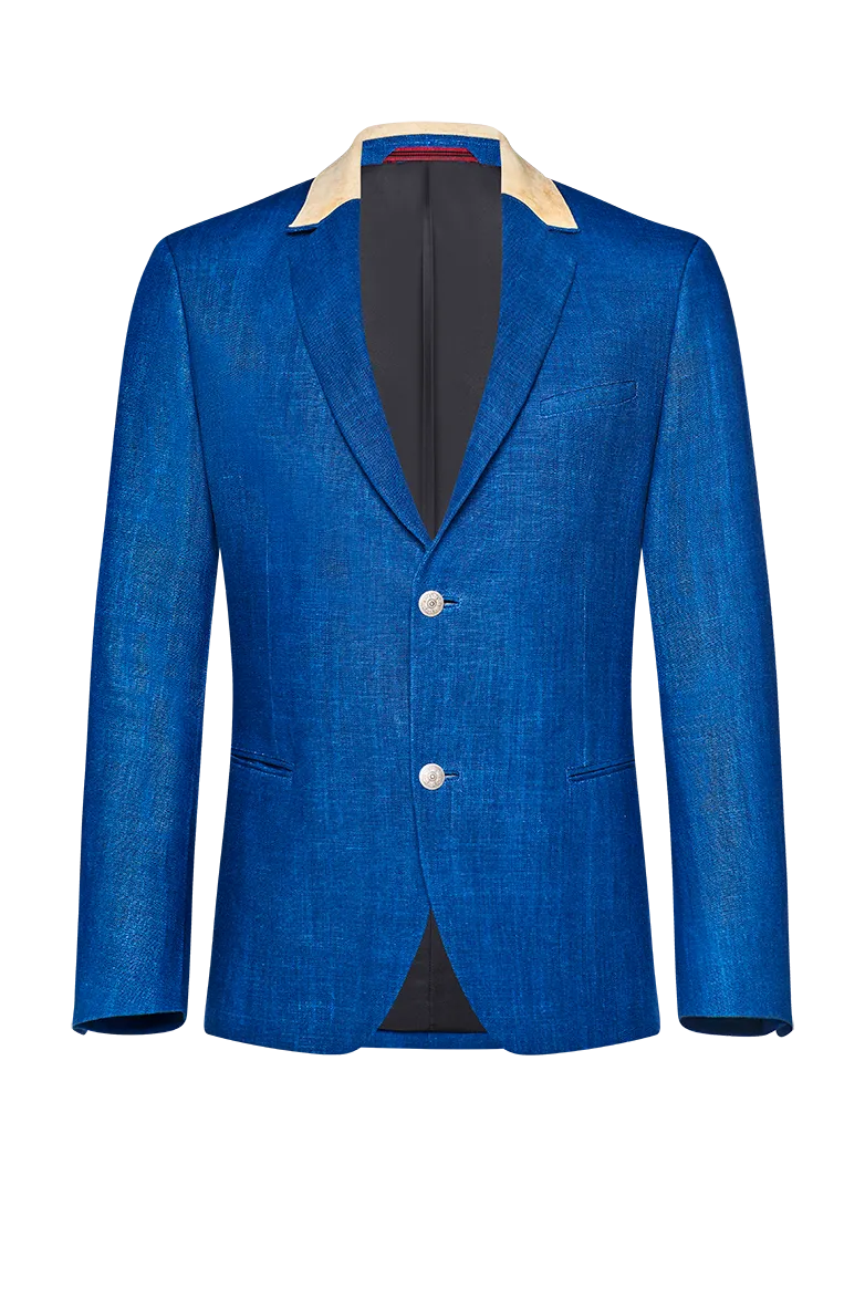 g-ssl-reversjacke-blaue-noblesse-leinen-blau-herren image 1