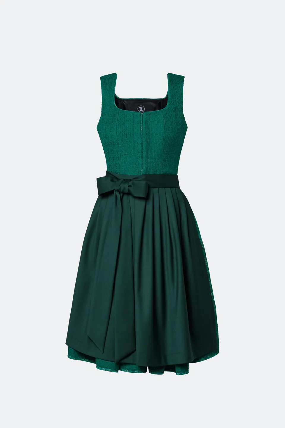 traumtrachten-designerdirndl-amalie-mit-tweedmieder-in-tannengr-n image 1