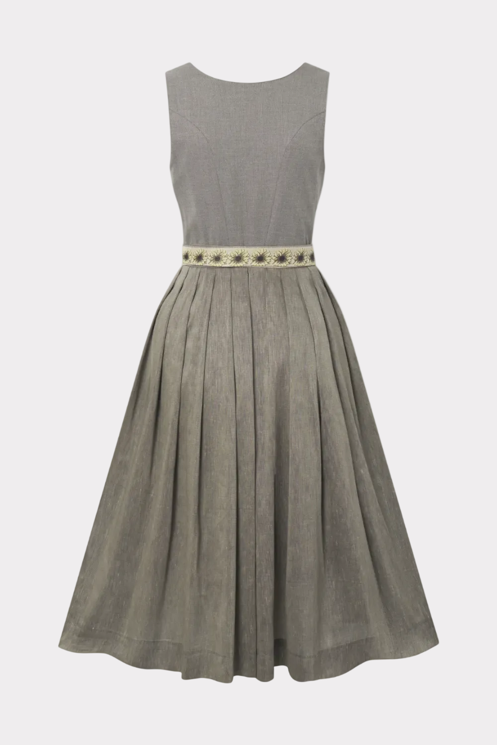 felicitas-damen-dirndl-dillie-oliv-stretch-bamboo-jacquard-dirndl image 4