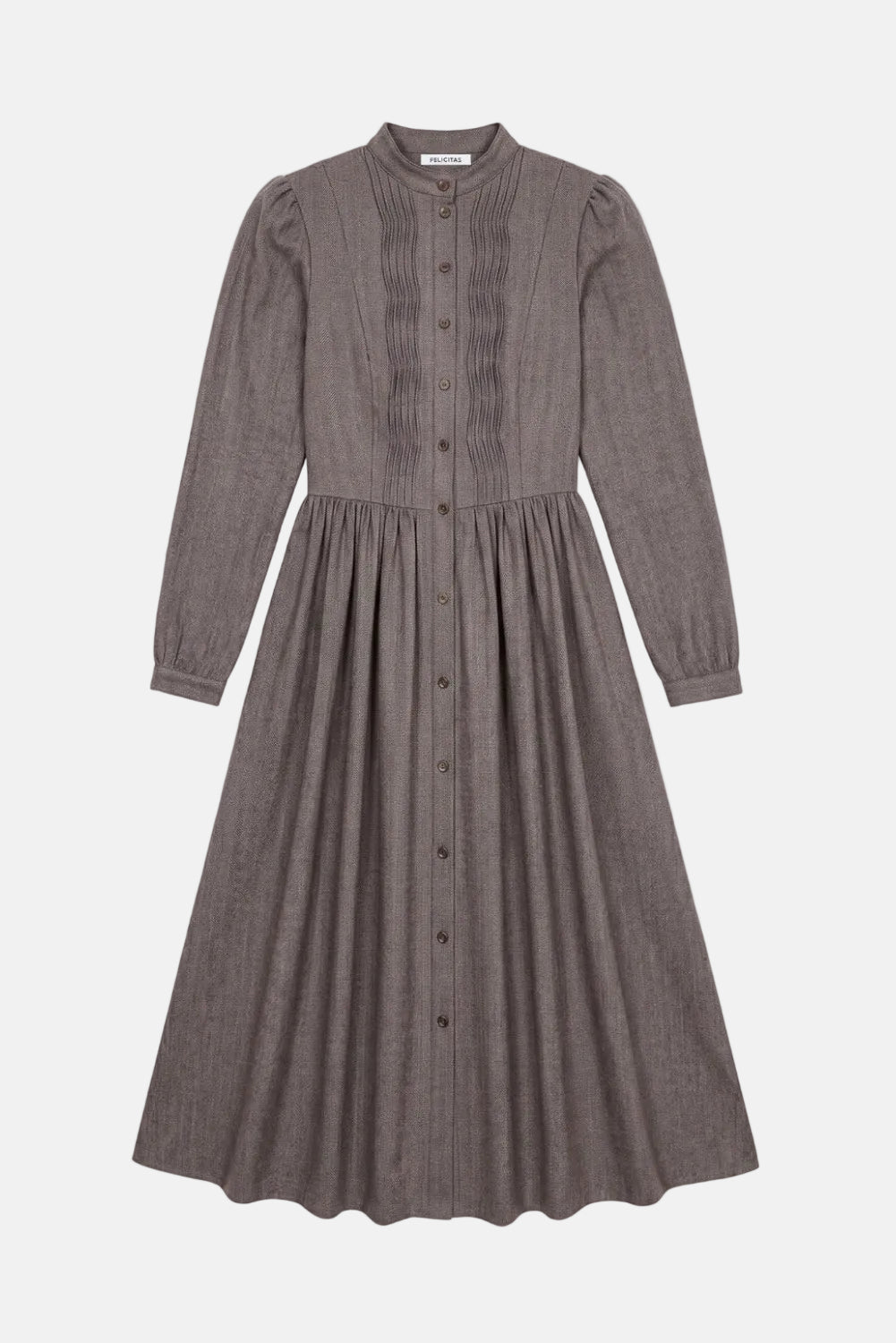 felicitas-damen-kleid-kalmira-baumwoll-flanell-kleid-mit-stehkragen image 1