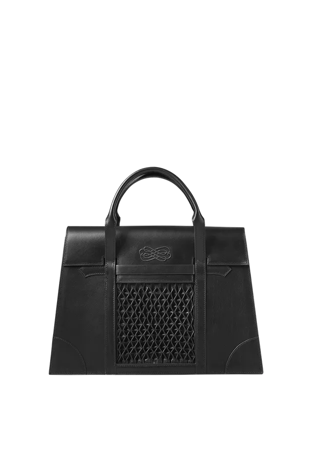 g-ssl-die-klassische-satchel-handtasche-glattleder-mit-smokarbeit image 1