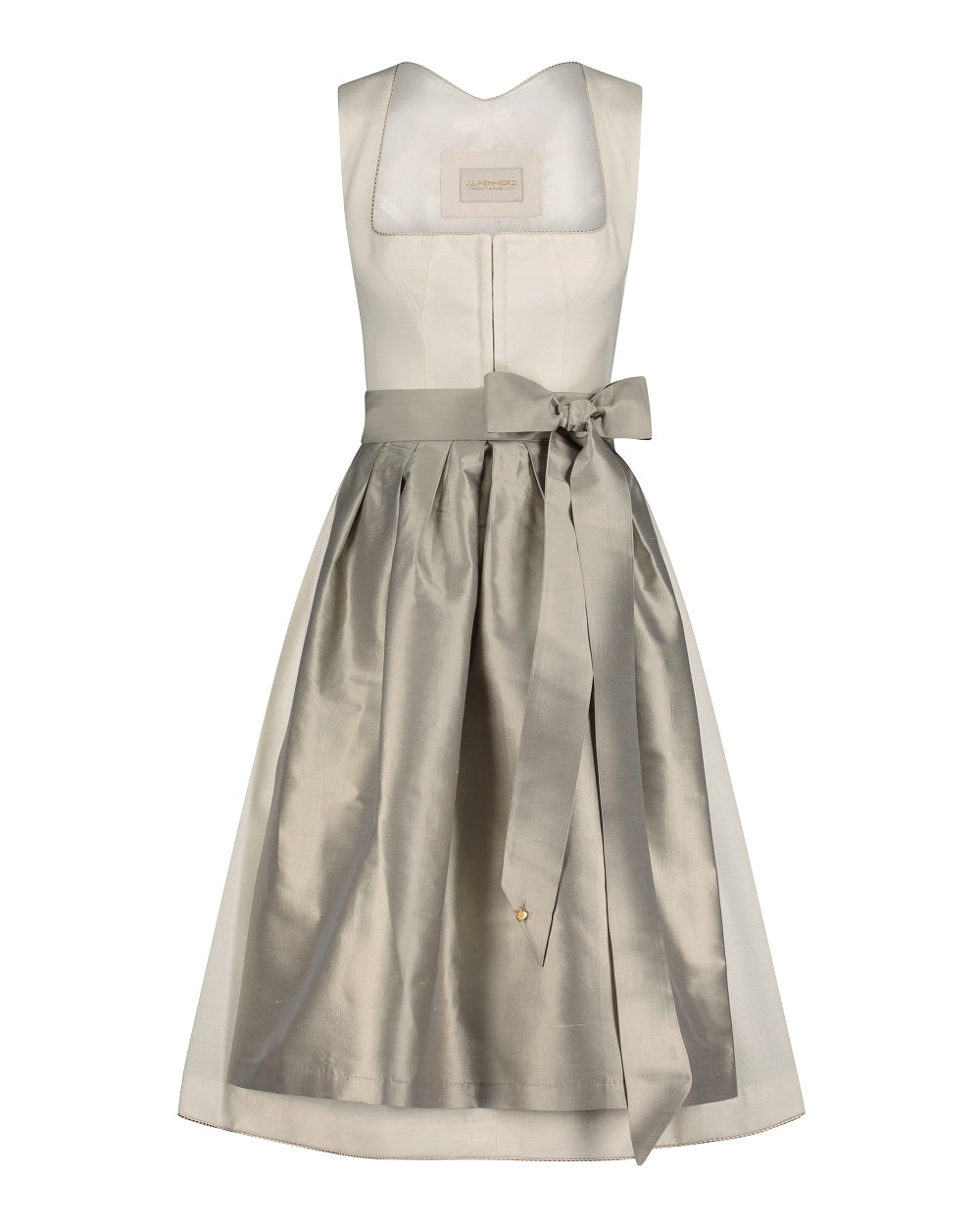 alpenherz-dirndl-jula-hochzeit-brautdirndl-ecrue-mit-seidensch-rze image 1