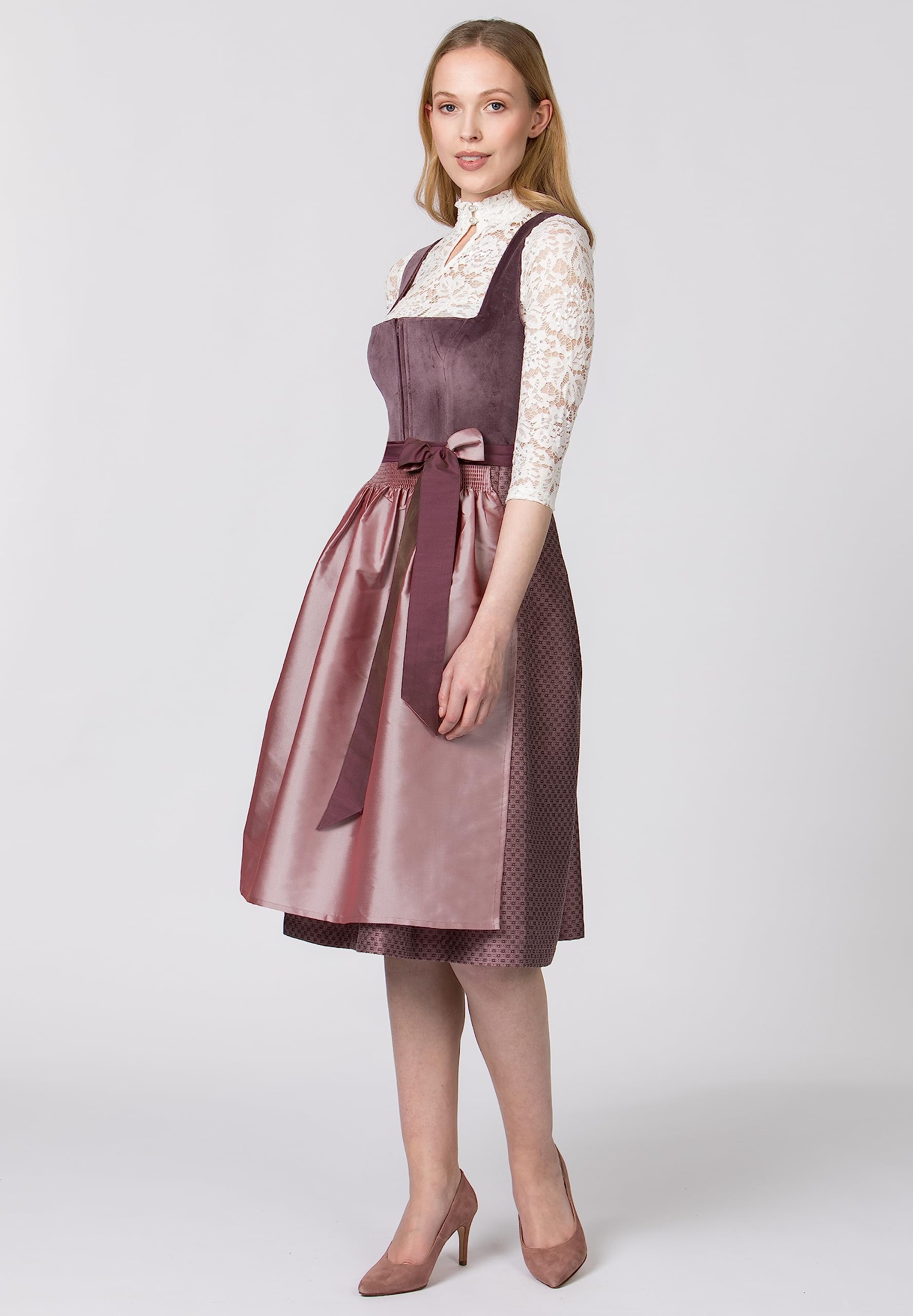 stockerpoint-malve-midi-dirndl-aubergine-damen-samt-dirndl-mit-jacquard image 2