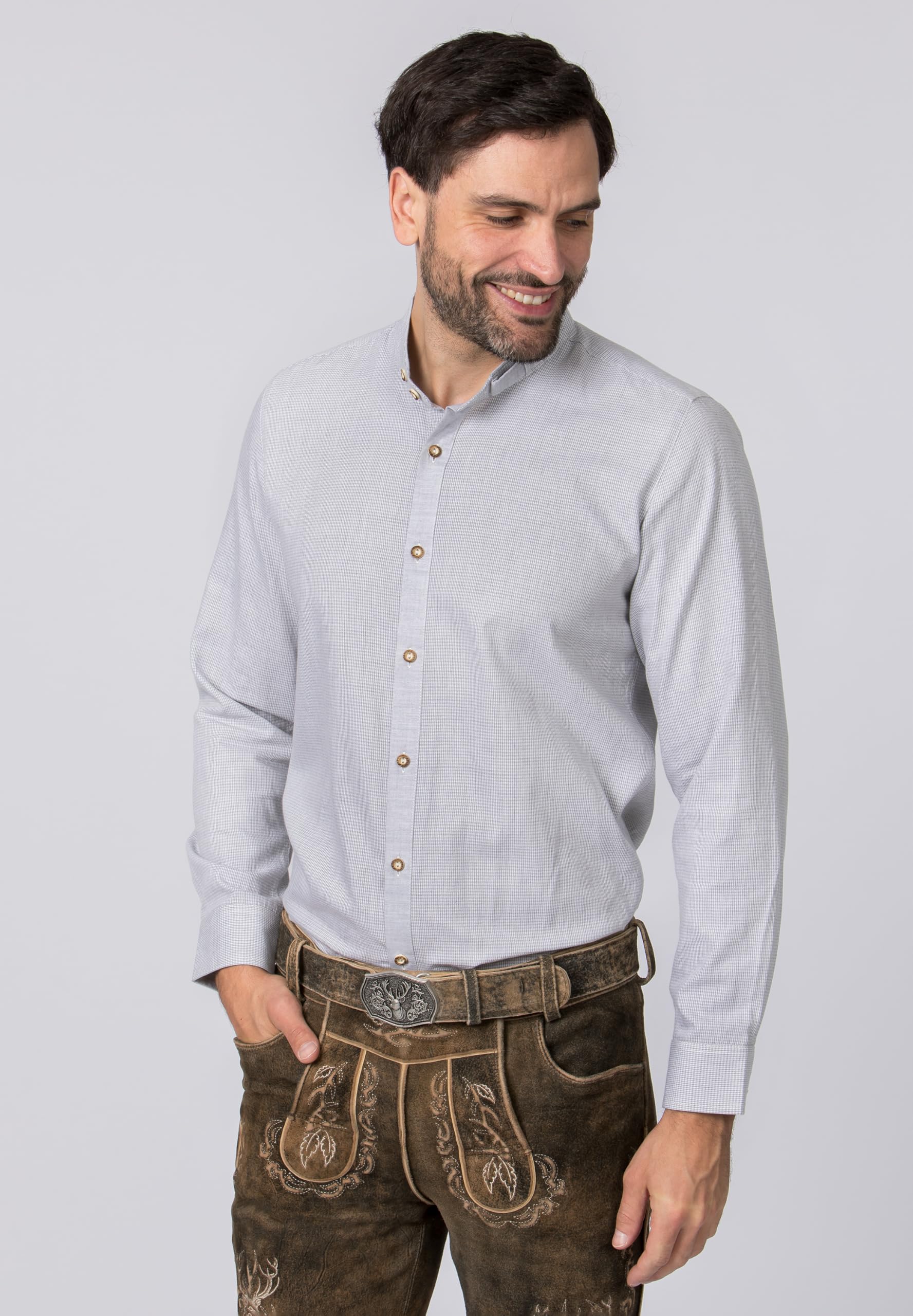 stockerpoint-trachtenhemd-francis-herren-trachtenhemd-comfort-fit-mit-stehkragen image 4