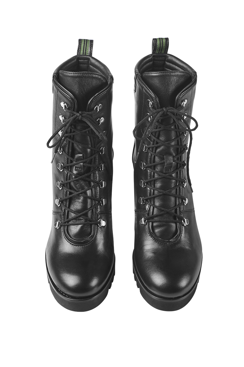g-ssl-stiefelette-damen-schn-rstiefelette-aus-glattleder-grau-schwarz image 1