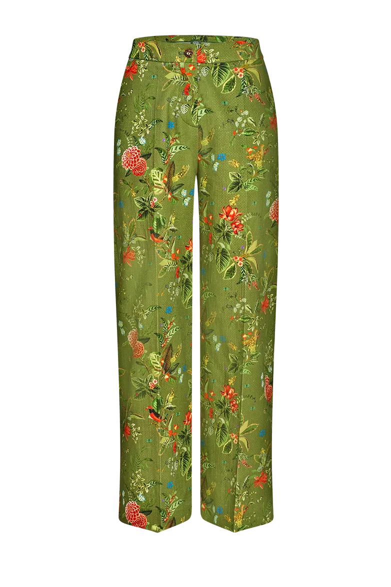 g-ssl-florale-hose-damen-wide-leg-gr-n-baumwolle image 1