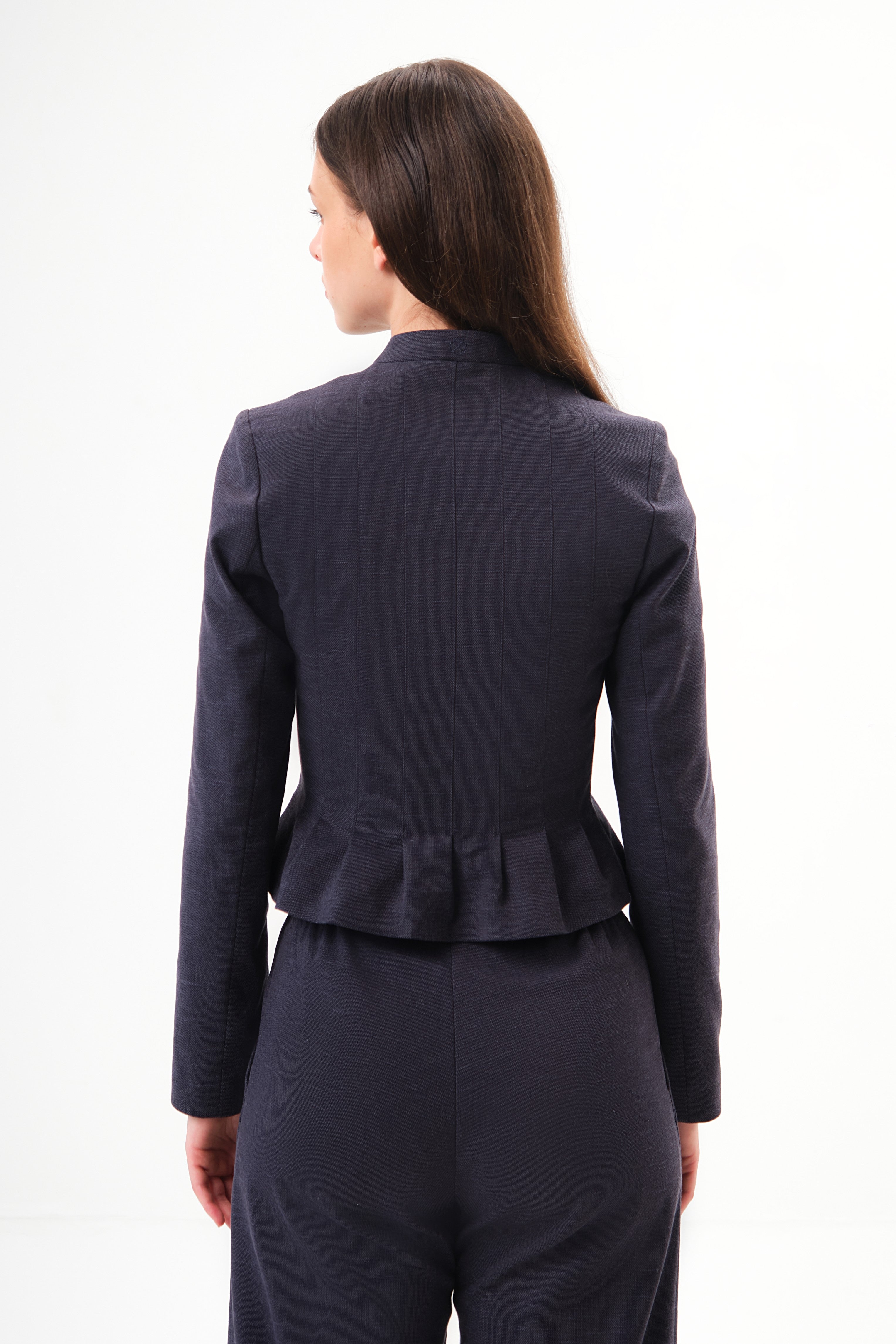felicitas-damen-jacke-jadelyn-baumwollmix-mit-stehkragen image 2