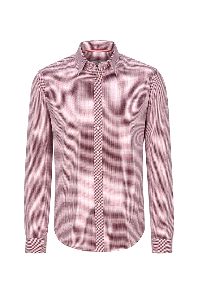 g-ssl-herzensbrecher-slimhemd-herren-rot-hahnentritt image 1