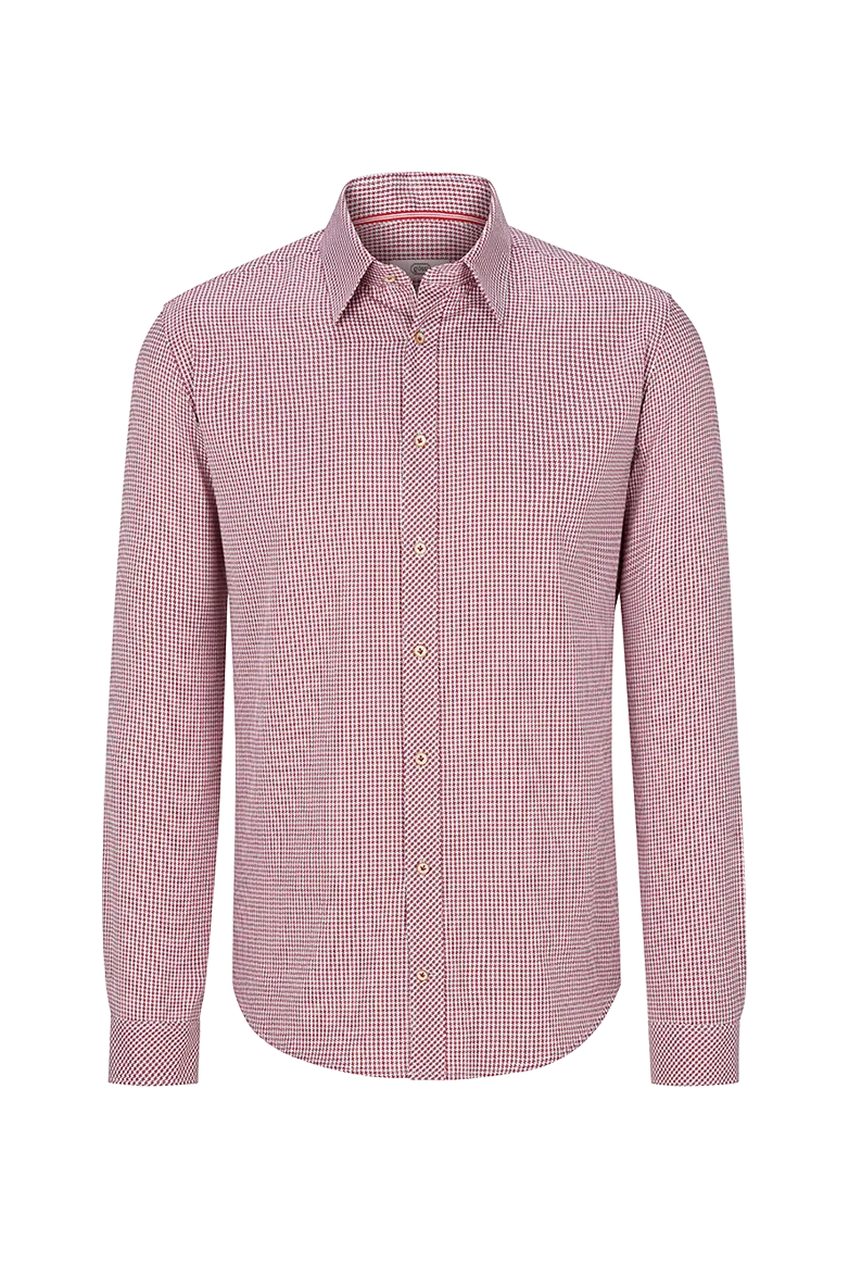 g-ssl-herzensbrecher-slimhemd-herren-rot-hahnentritt image 1