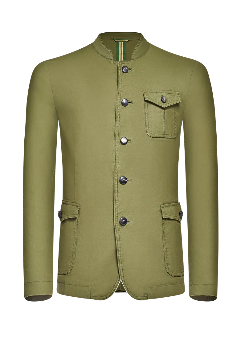 g-ssl-patinierte-jacke-herren-baumwolle-leinen-gr-n image 1