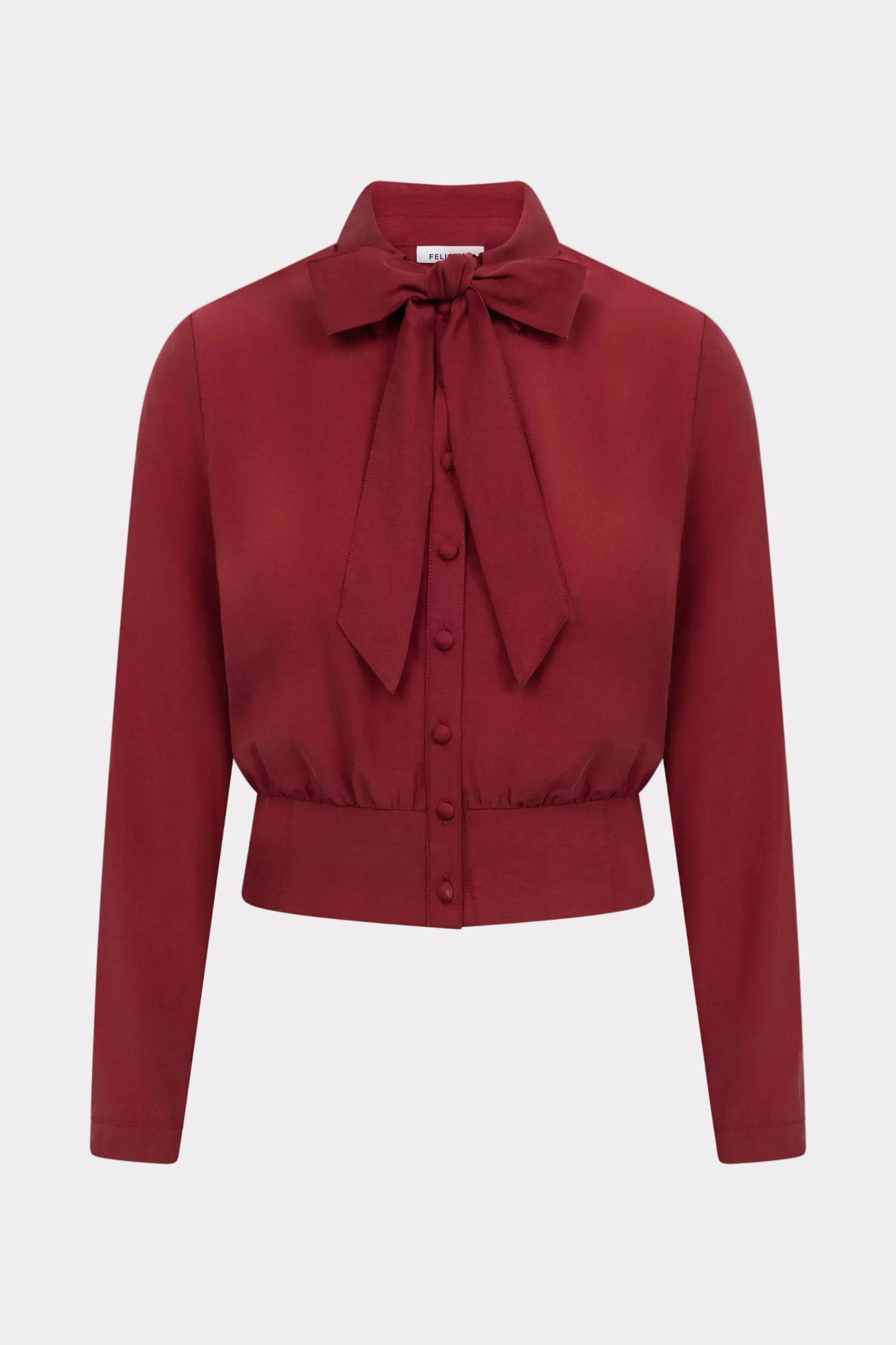 felicitas-damen-bluse-bala-cupro-baumwolle-schleife image 1