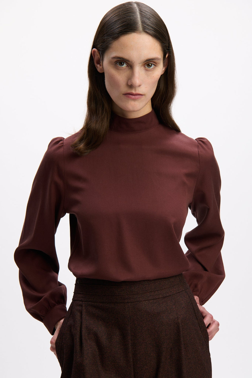 felicitas-bluse-bria-damen-tencel-bluse-stehkragen image 1