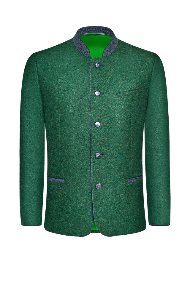 g-ssl-allroundjacke-herren-wolljacke-gr-n-mit-stehkragen image 1
